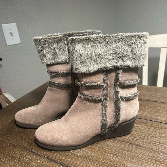 Easy Spirit Esbrandia Leather wedged boots size 8 - Picture 4 of 10